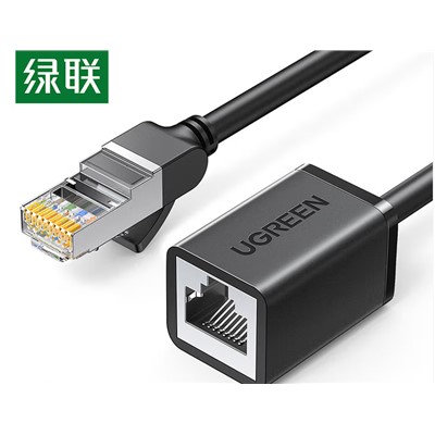 六类双屏蔽延长网线 1米